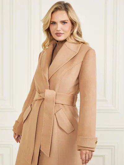Luxusní Romina kabát, Béžová barva, 38, 40, 42, 44