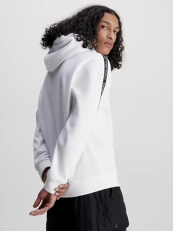 Logo Tape mikina – Calvin Klein Jeans, Bílá barva Muži