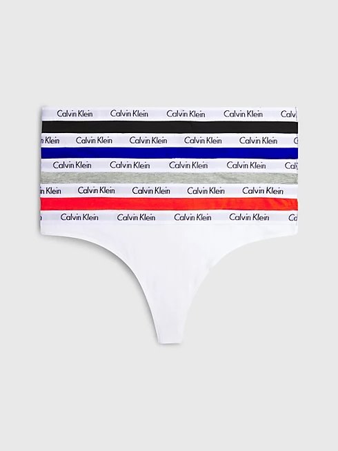 Calvin Klein Underwear – Carousel tanga 5ks, Multi barva