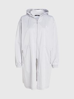 Long Waisted větrovka Šedá barva Ženy