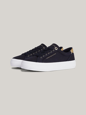 Essential Vulc Canva tenisky – Tommy Hilfiger, Modrá barva Ženy