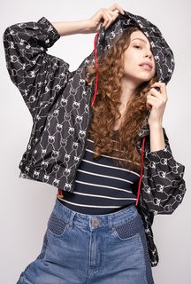 Monogram lehká bunda Černá barva Ženy, Ženy