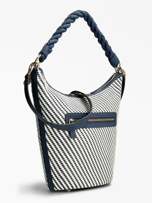 Hassie hobo kabelka – Guess, Bílá, Modrá barva Ženy