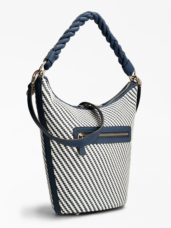 Hassie hobo kabelka – Guess, Bílá, Modrá barva Ženy