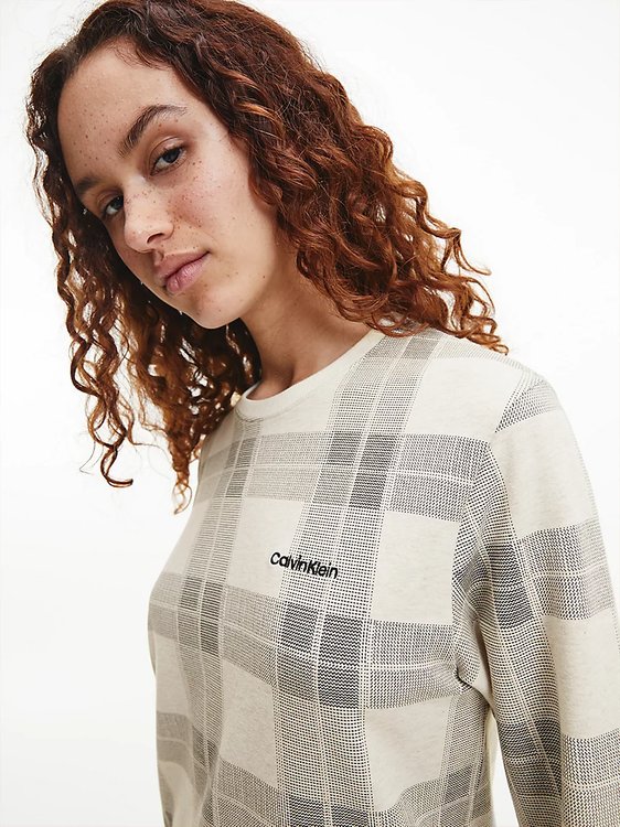 Holiday pyžamová mikina Béžová barva Ženy