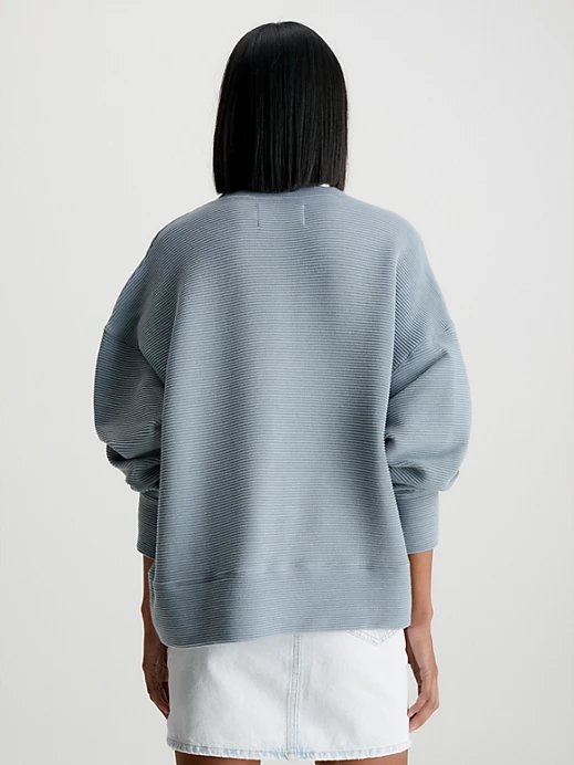 Ottoman mikina – Calvin Klein Jeans, Šedá barva Ženy