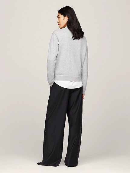 Módní Cashmere svetr, Šedá barva, 2023