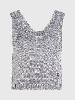 Metallic Sweater top Šedá, Stříbrná barva Ženy