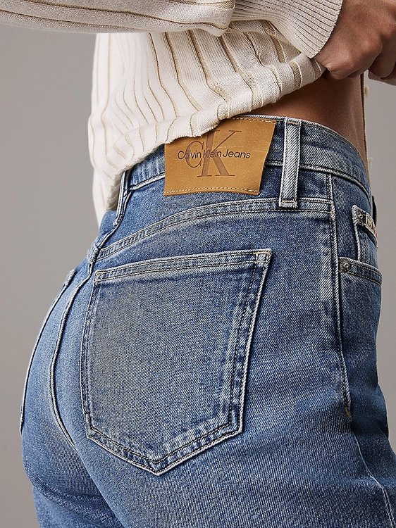 Módní Authentic Boot jeans, Modrá barva, 2024