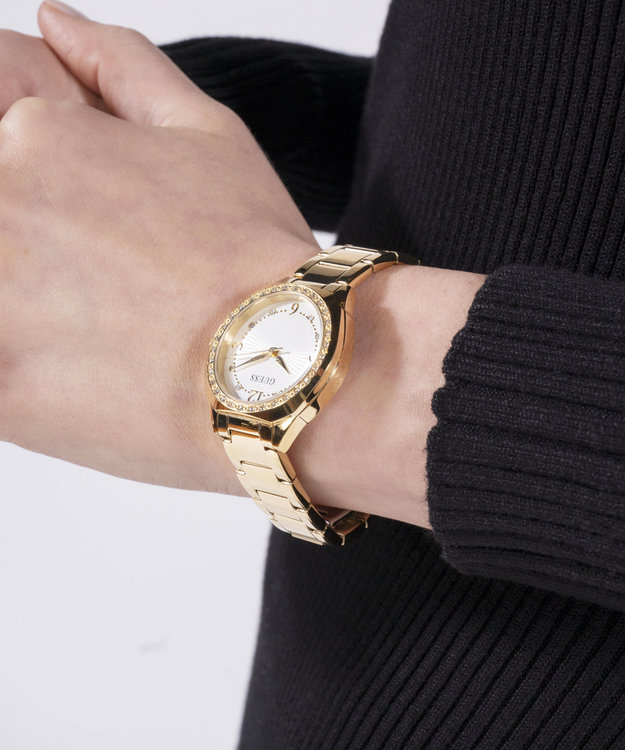 GUESS, Zlatá barva Charlotte hodinky