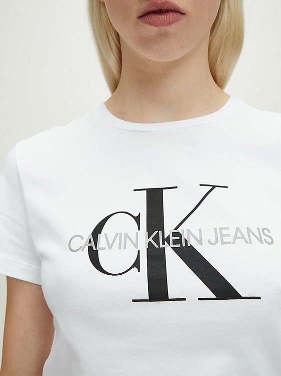 Luxusní Triko Core Monogram Logo, Bílá barva, XS, S, M, L, XL