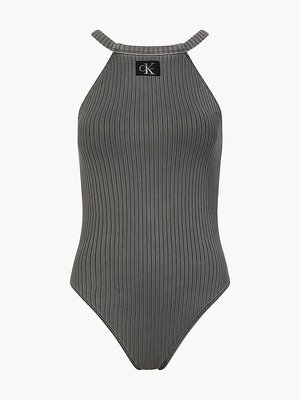 Calvin Klein Swimwear – KW0KW01641-BEH plavky ONE PIECE HIGH NECK-RP