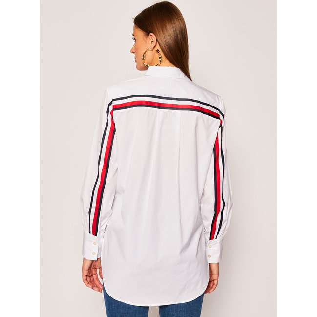 TH Fit Poplin košile – Tommy Hilfiger, Bílá barva Ženy