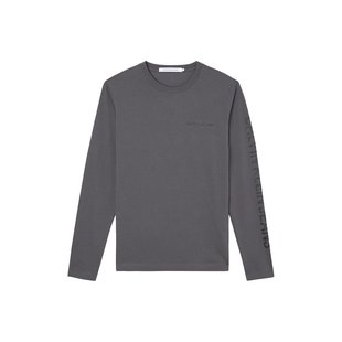 Calvin Klein Jeans – Institutional triko, Šedá barva