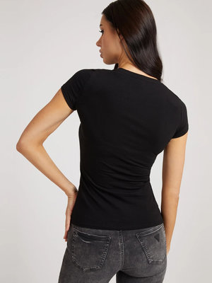 Módní Front logo tričko, Černá barva, 2022