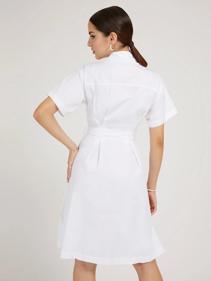 Módní Selene šaty, Bílá barva, 2022