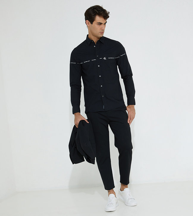 Luxusní Repeat košile, Černá barva, M, L, XL, XXL