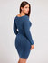 Módní Alexia šaty, Modrá, Navy barva, 2022