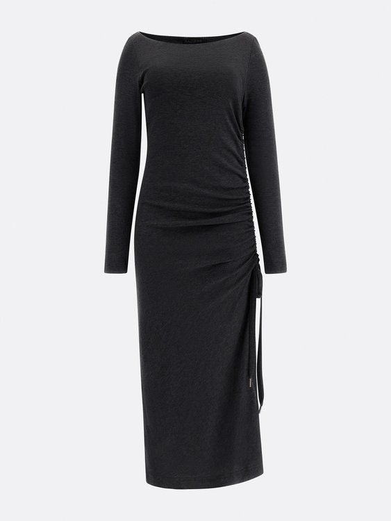 Módní Louise šaty, Šedá barva, 2022