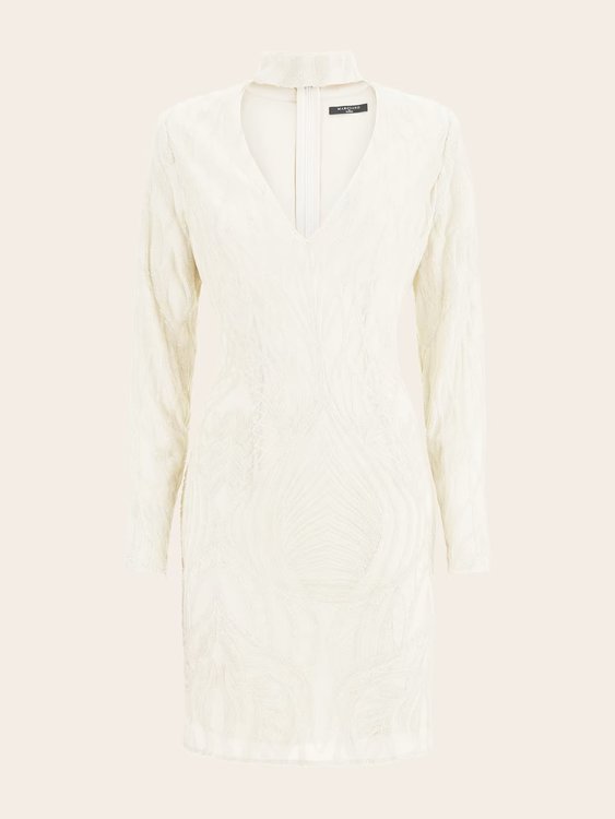 Luxusní Roaring Sequins šaty, Bílá barva, 38, 40, 42