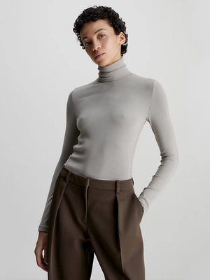 Calvin Klein – Modal Rib triko, Šedá barva