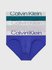 Calvin Klein Underwear – Reconsidered slipy 3ks, Modrá barva