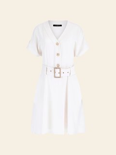 Diane šaty Bílá barva Ženy