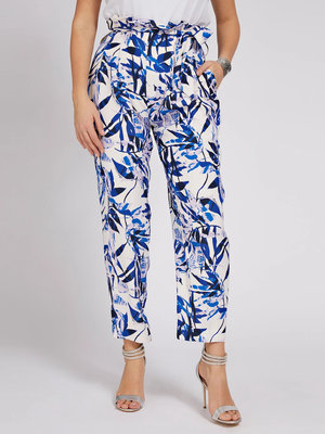 Módní Modern kalhoty, Bílá, Modrá barva, 2021