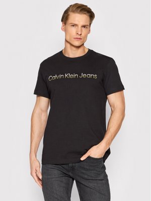 Mixed institutional tričko – Calvin Klein Jeans, Černá barva Muži
