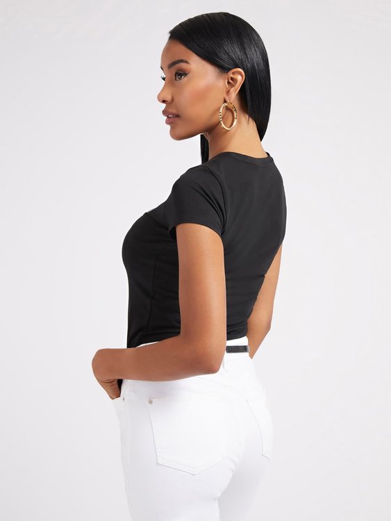 Heart triko – GUESS, Černá barva Ženy