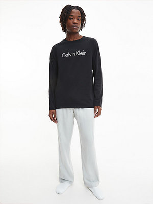 Calvin Klein Underwear – Holiday pyžamový set, Černá, Šedá barva