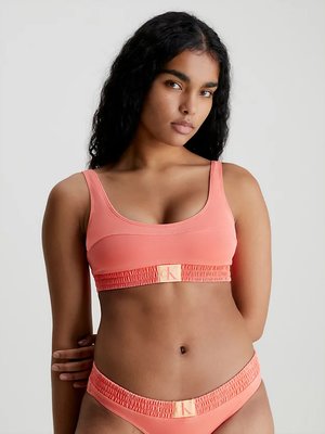 CK Authentic plavky - Horní díl – Calvin Klein Swimwear, Oranžová barva Ženy