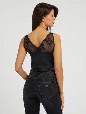 Laura Lace top – GUESS, Černá barva Ženy