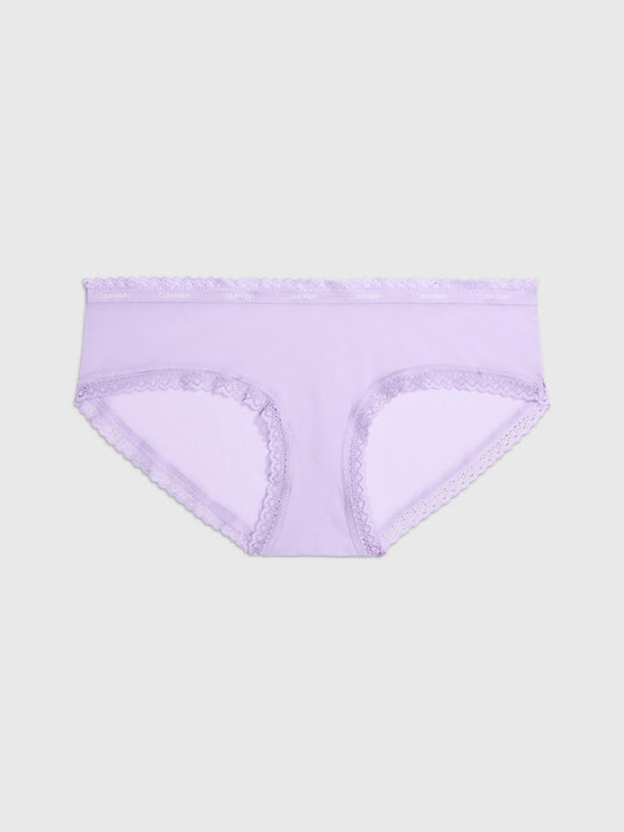 Calvin Klein Underwear – Lace Edge bikiny, Fialová barva