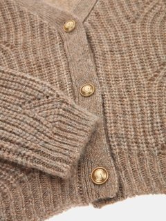 Luxusní Melanie svetr, Hnědá barva, XS, S, M, L