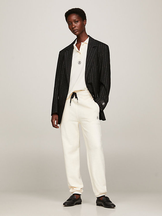 Texture Sweat tepláky – Tommy Hilfiger, Bílá, Krémová barva Ženy