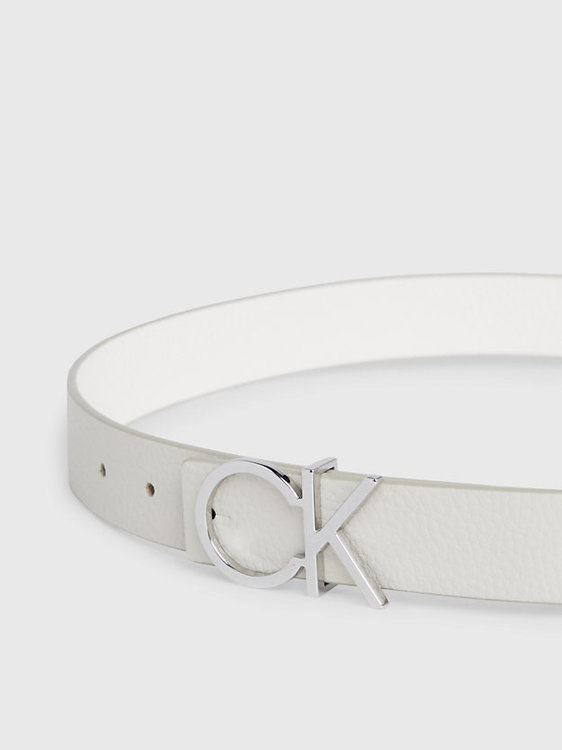 Módní CK Reversible pásek, Bílá barva, 2024
