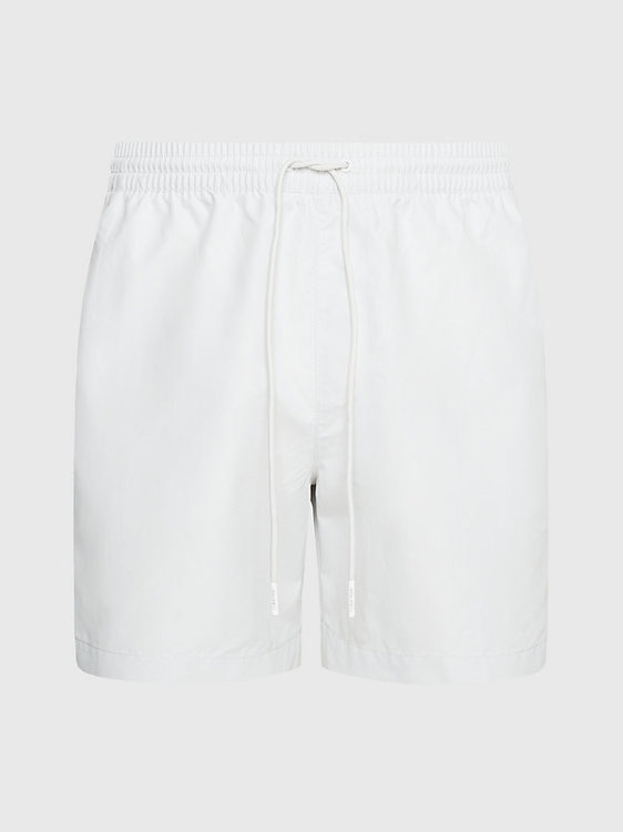 Calvin Klein Swimwear – Core Logo Tape plavky, Bílá barva