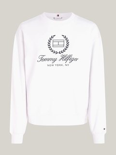 Reg Flag Script svetr Bílá barva Ženy