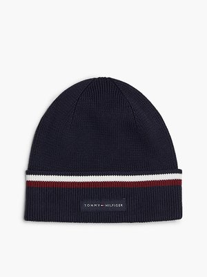 Tommy Hilfiger – TH Corp Love čepice, Modrá barva