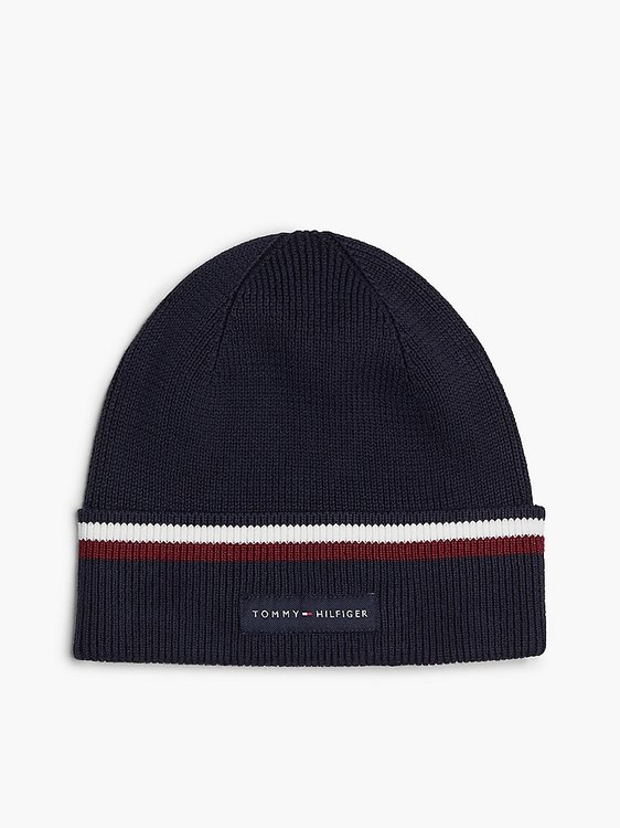 Tommy Hilfiger – TH Corp Love čepice, Modrá barva