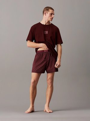 Calvin Klein Underwear – Shorts Pyjama set, Vínová barva