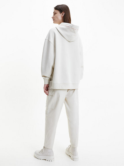 Módní Repeat logo mikina, Krémová barva, 2022