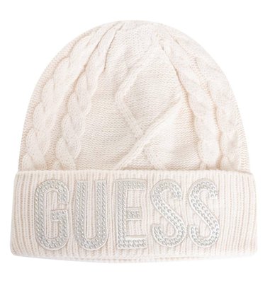 Guess – Alix čepice, Bílá barva