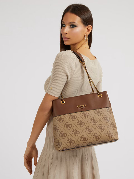 Luxusní Berta kabelka, Hnědá barva, T/U