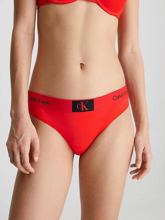 1996 Micro tanga – Calvin Klein Underwear, Červená barva Ženy
