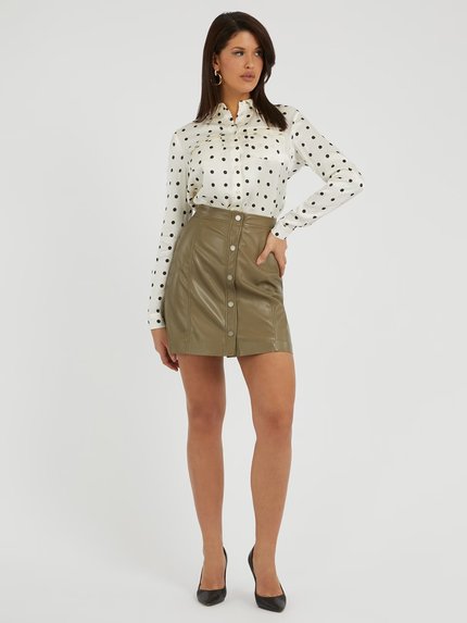 Módní Carola sukně, Khaki barva, 2023