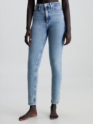 Calvin Klein Jeans – High Rise Skinny jeany, Modrá barva