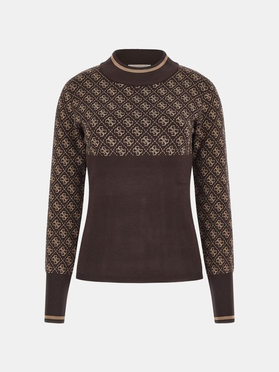 Luxusní Lise svetrový top, Hnědá barva, XS, S, M, L