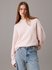 Calvin Klein Jeans – Textured Loose svetr, Růžová barva